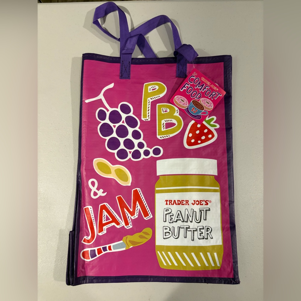 Trader Joe's New PB & J Reusable Tote Bag